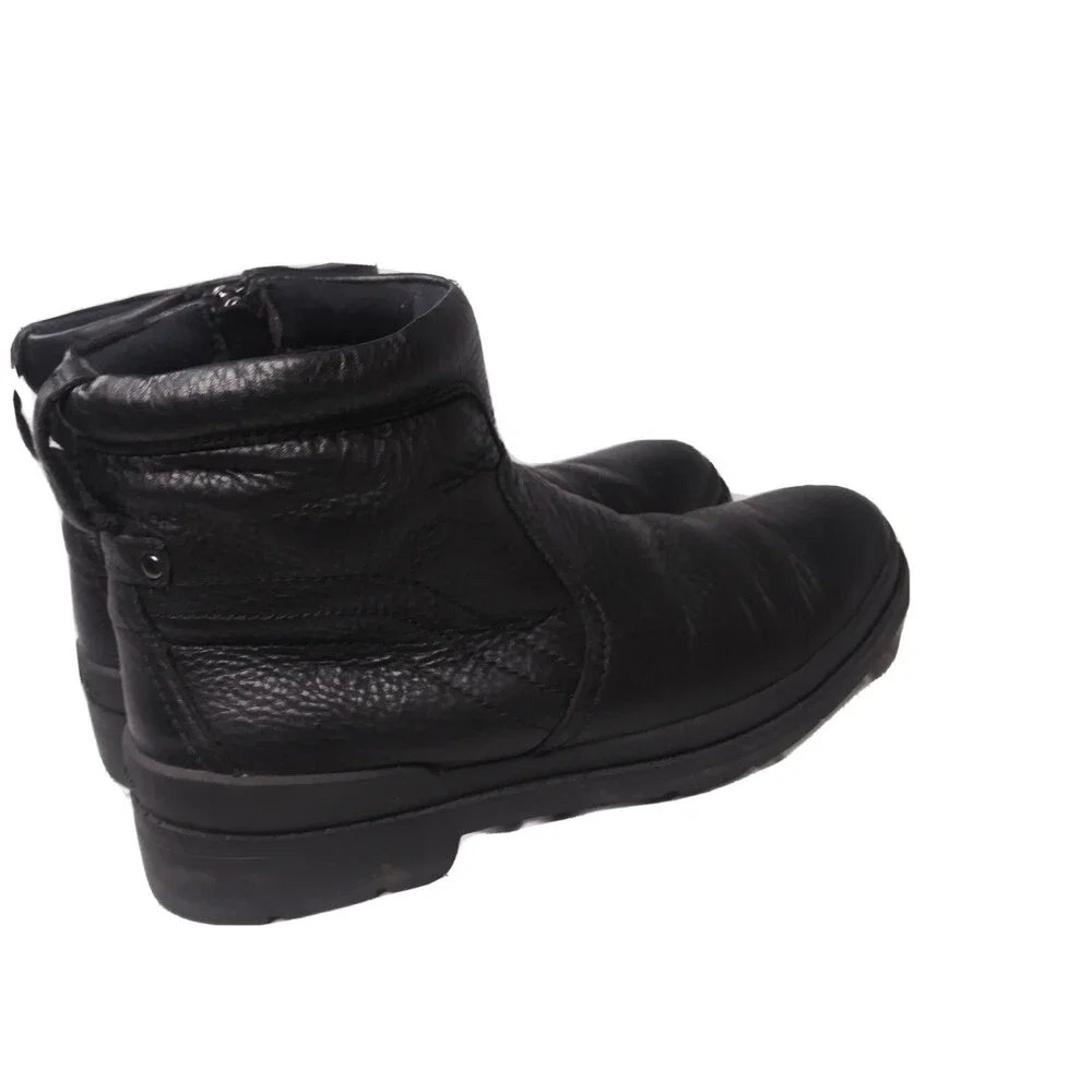 Clarks Kimball Zip Boots Men's Size 7 M Black Leather